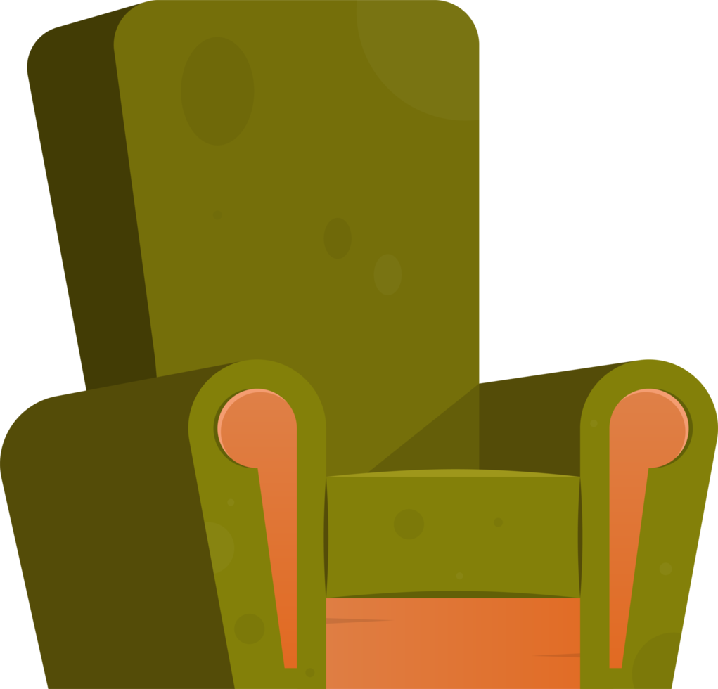 Cartoon armchair clip art png