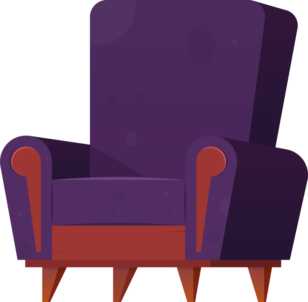 Cartoon armchair clip art png