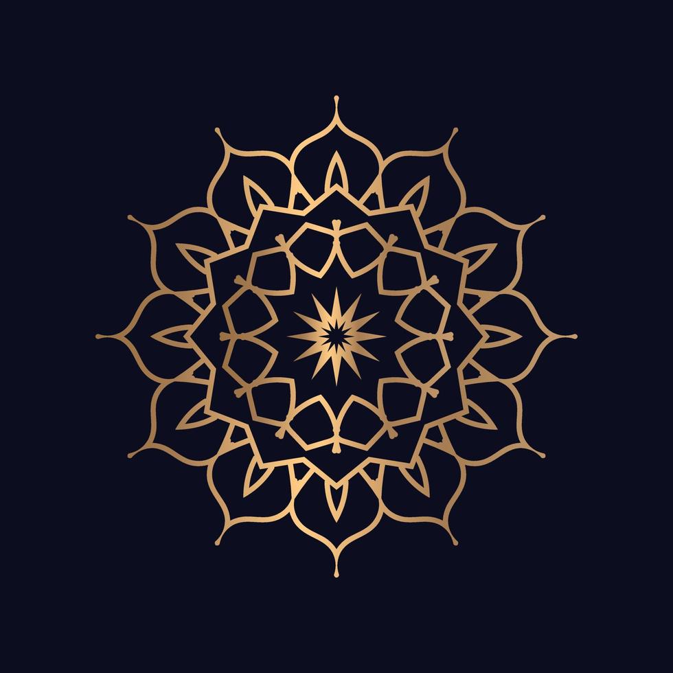 Floral mandala art design background premium vector