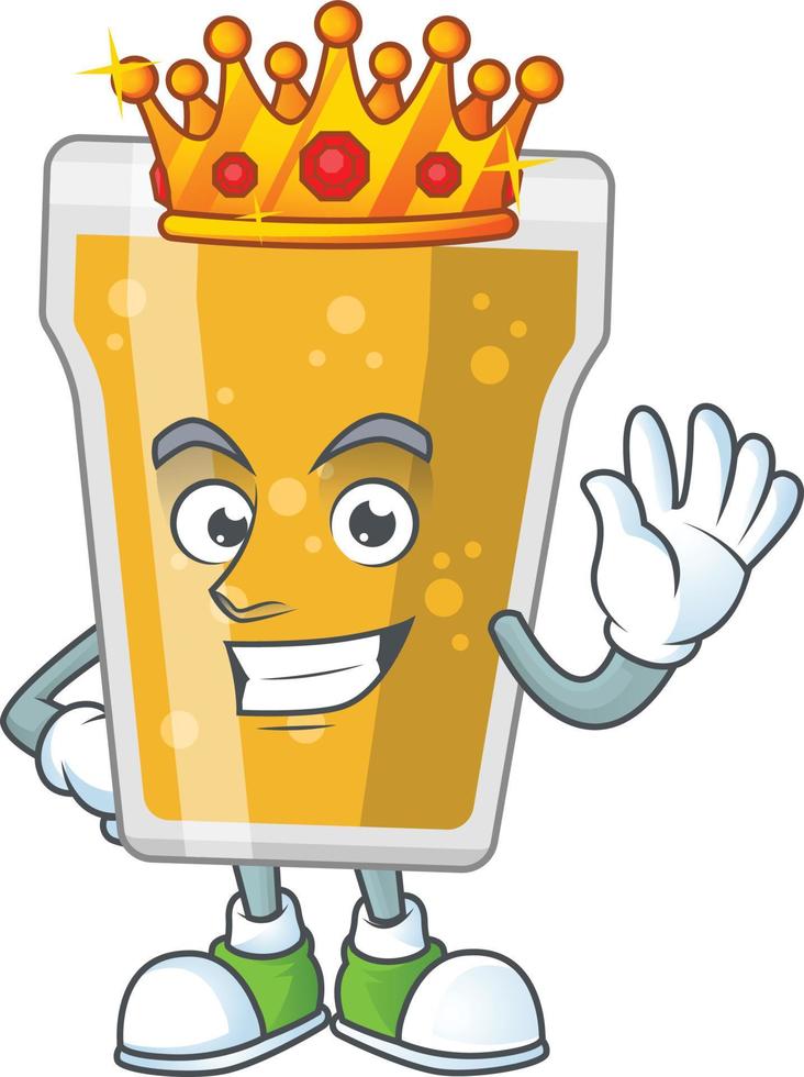Cartoon character of mug of beer vector