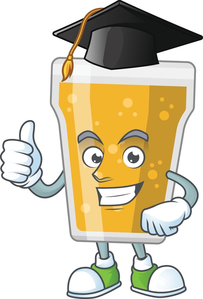 Cartoon character of mug of beer vector