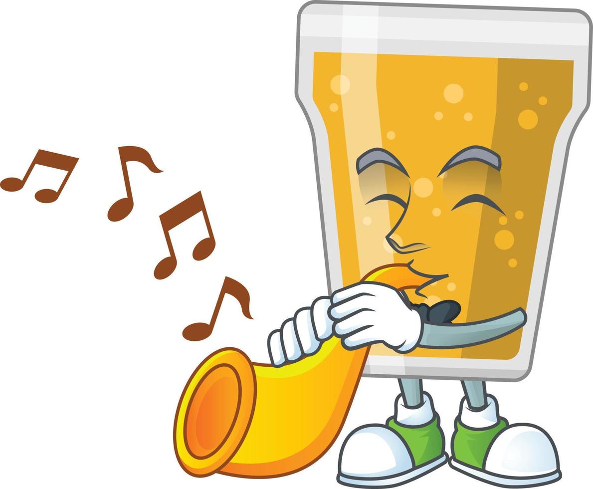 Cartoon character of mug of beer vector