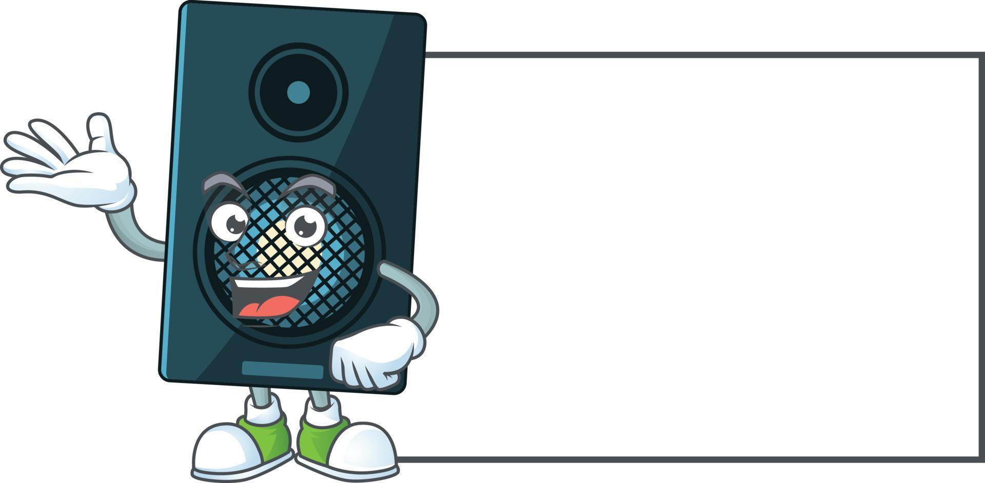 Cartoon character of sound system vector