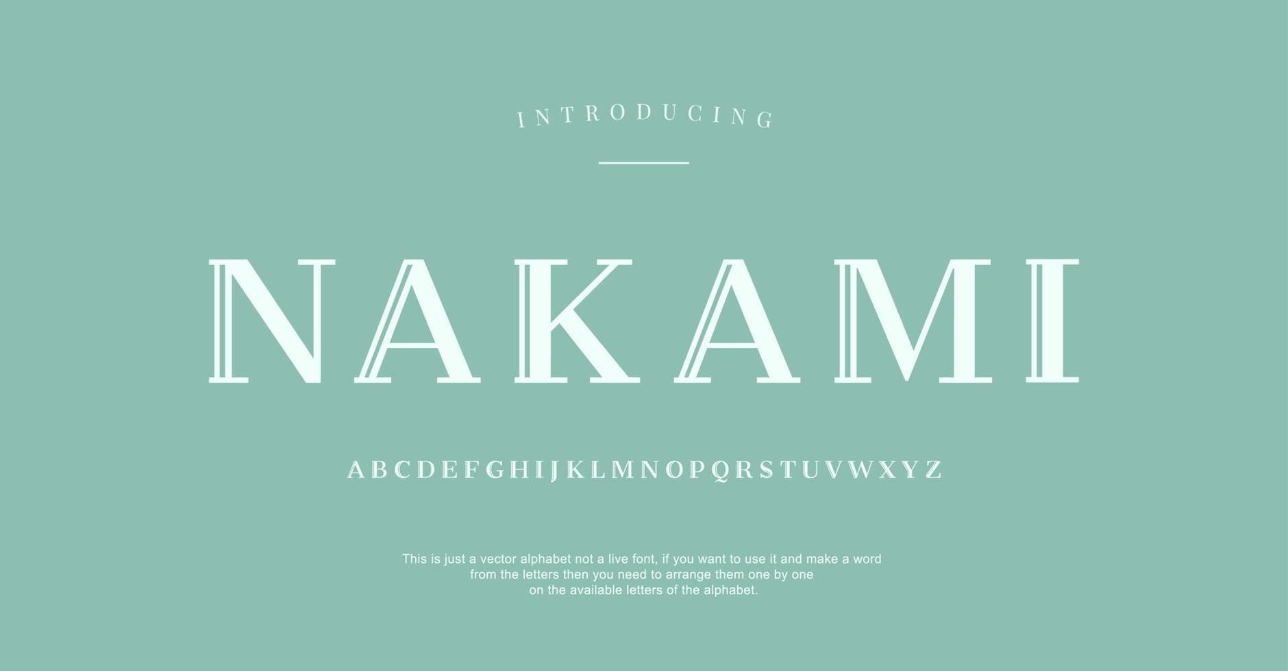 Elegant alphabet font. Typography style fonts for fashion, retail, feminine, beauty care, jewelry logo design vector