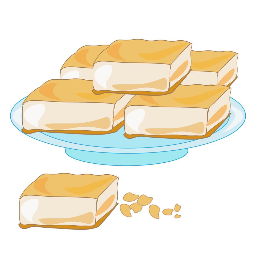 Baking tea sweets. Doodle illustration for the menu.Bakery Cakes, cookies, tea, coffee, bread, toast. vector