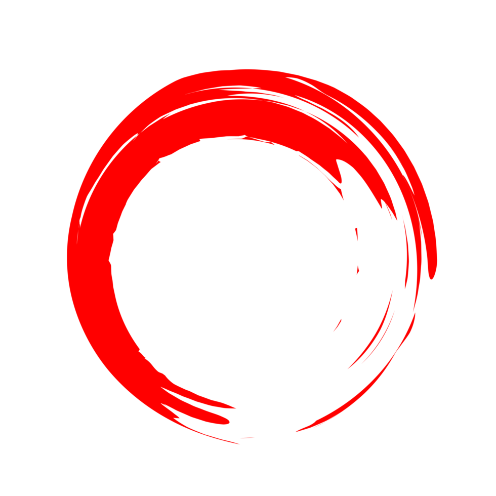 Red Circle Brush Png