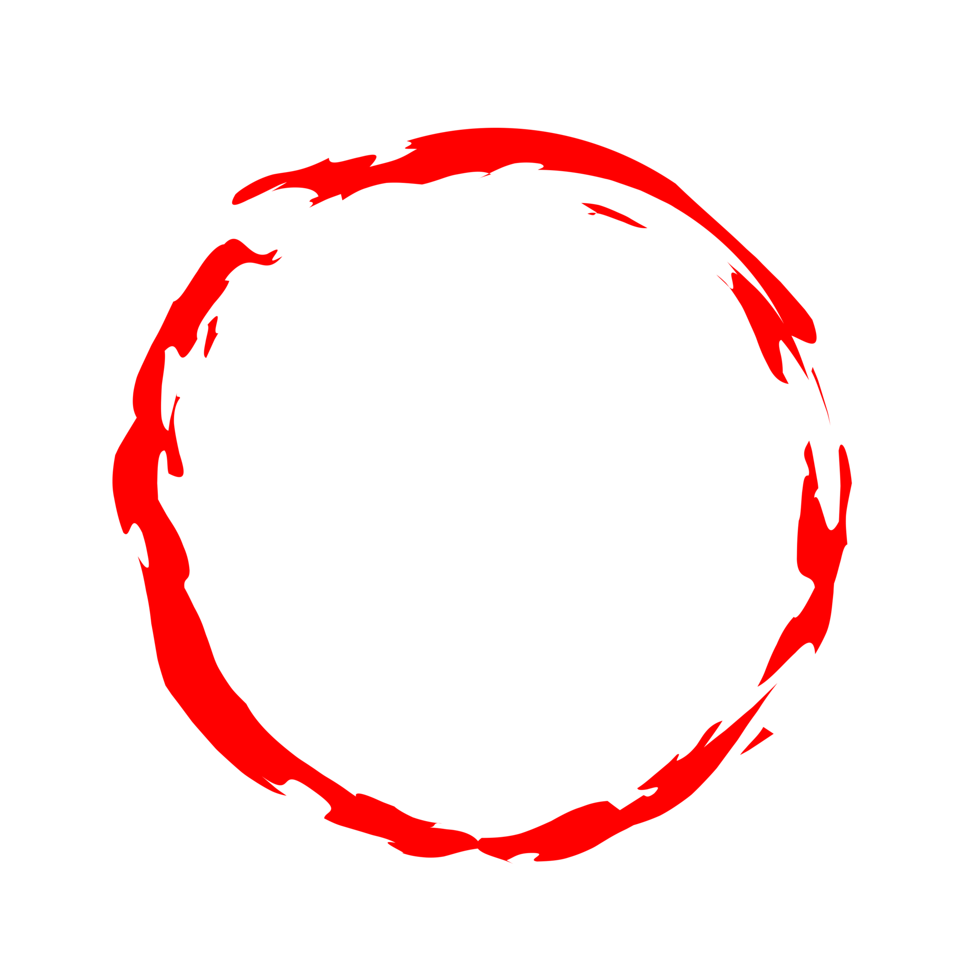 Red Brush Circle Png 21611954 PNG