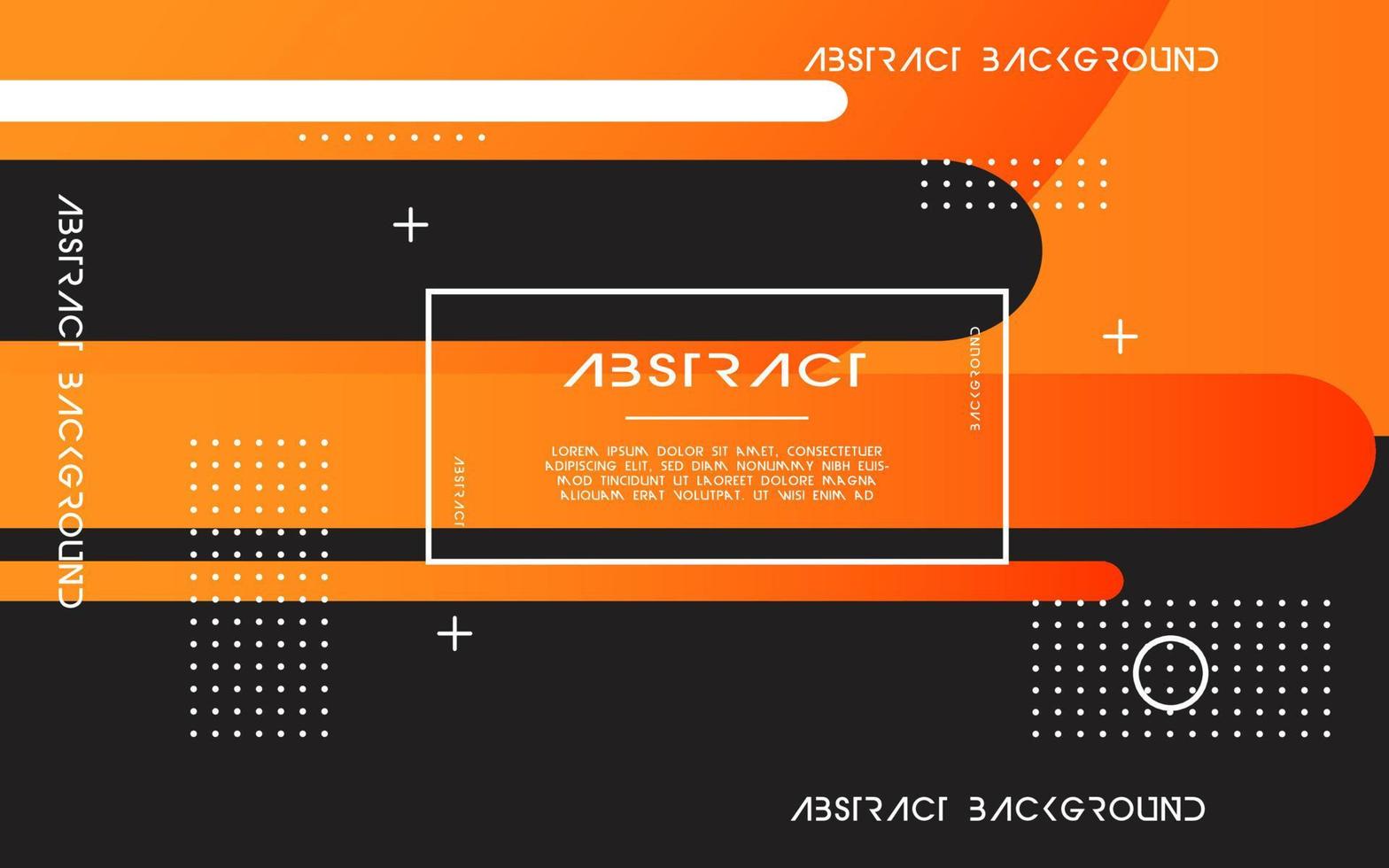 modern Abstract orange background banner design. Geometric element design with circle and line decoration vector