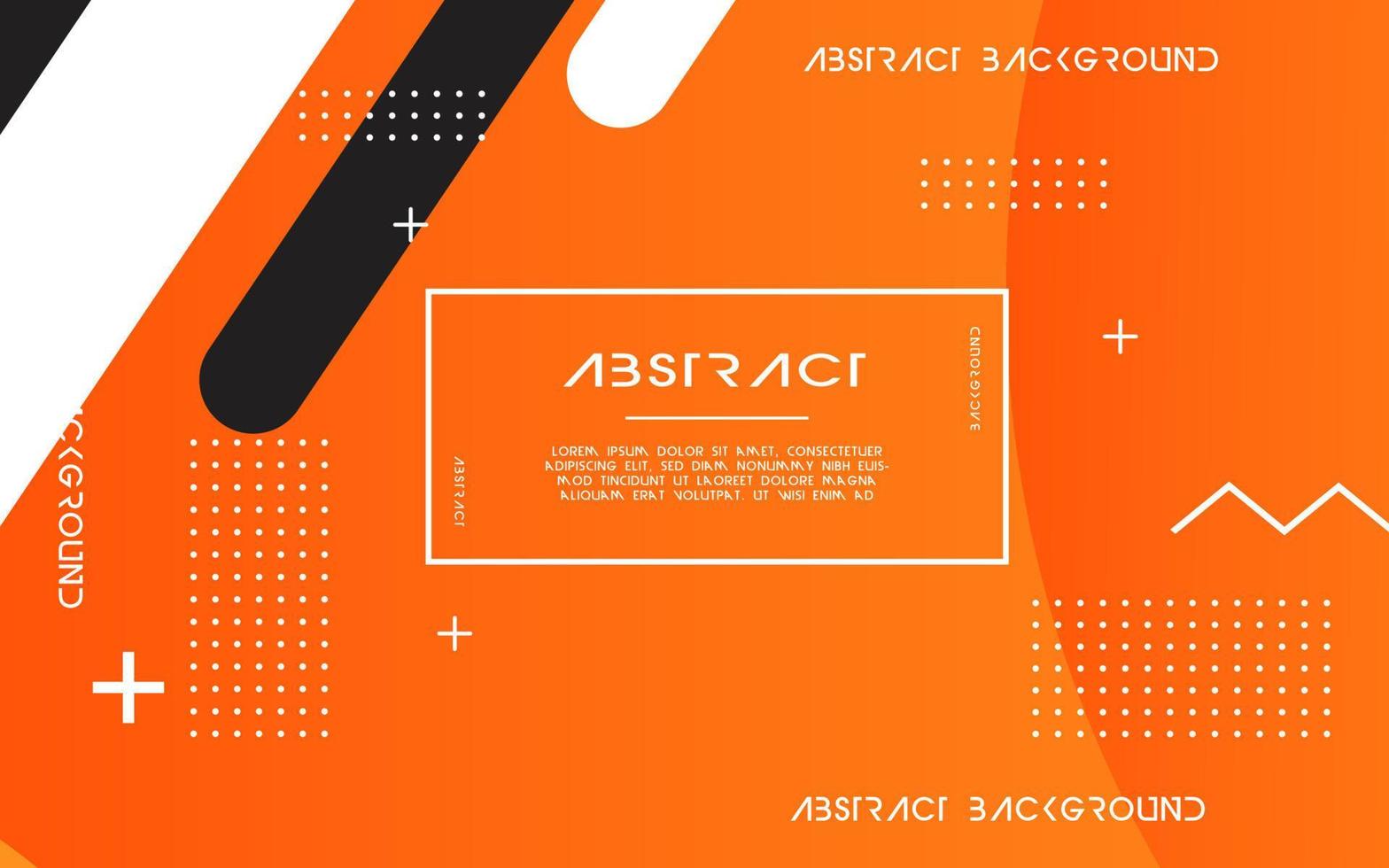 modern Abstract orange background banner design. Geometric element design with circle and line decoration vector