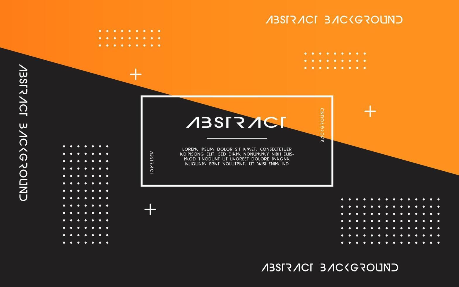 modern Abstract orange background banner design. Geometric element design with circle and line decoration vector