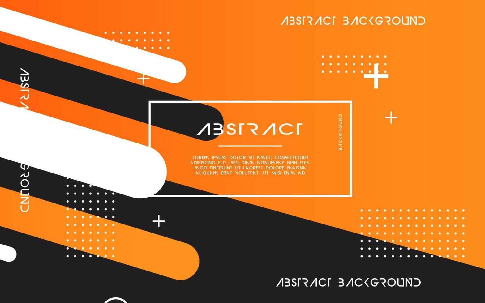 modern Abstract orange background banner design. Geometric element design with circle and line decoration vector