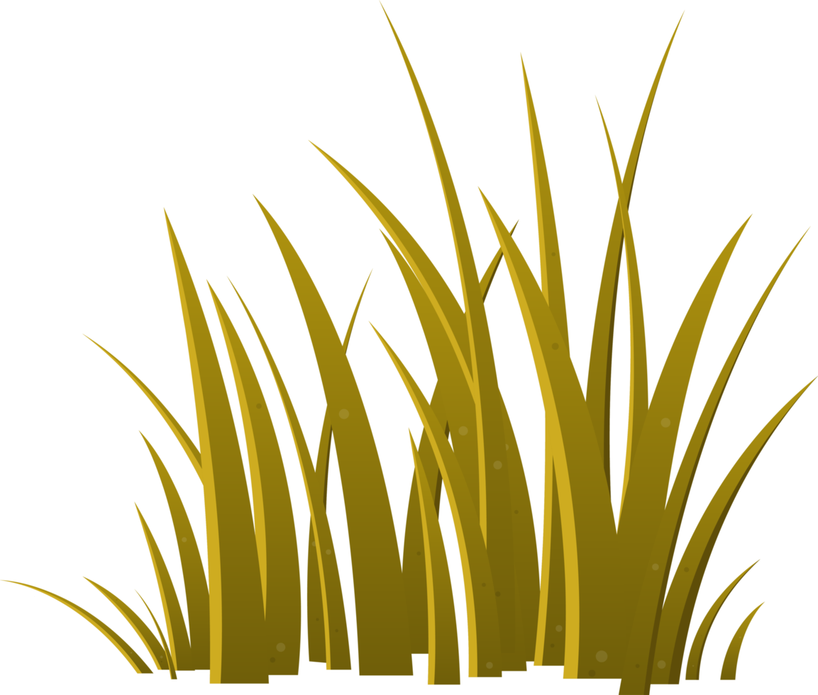 Cartoon grass leaves clip art png