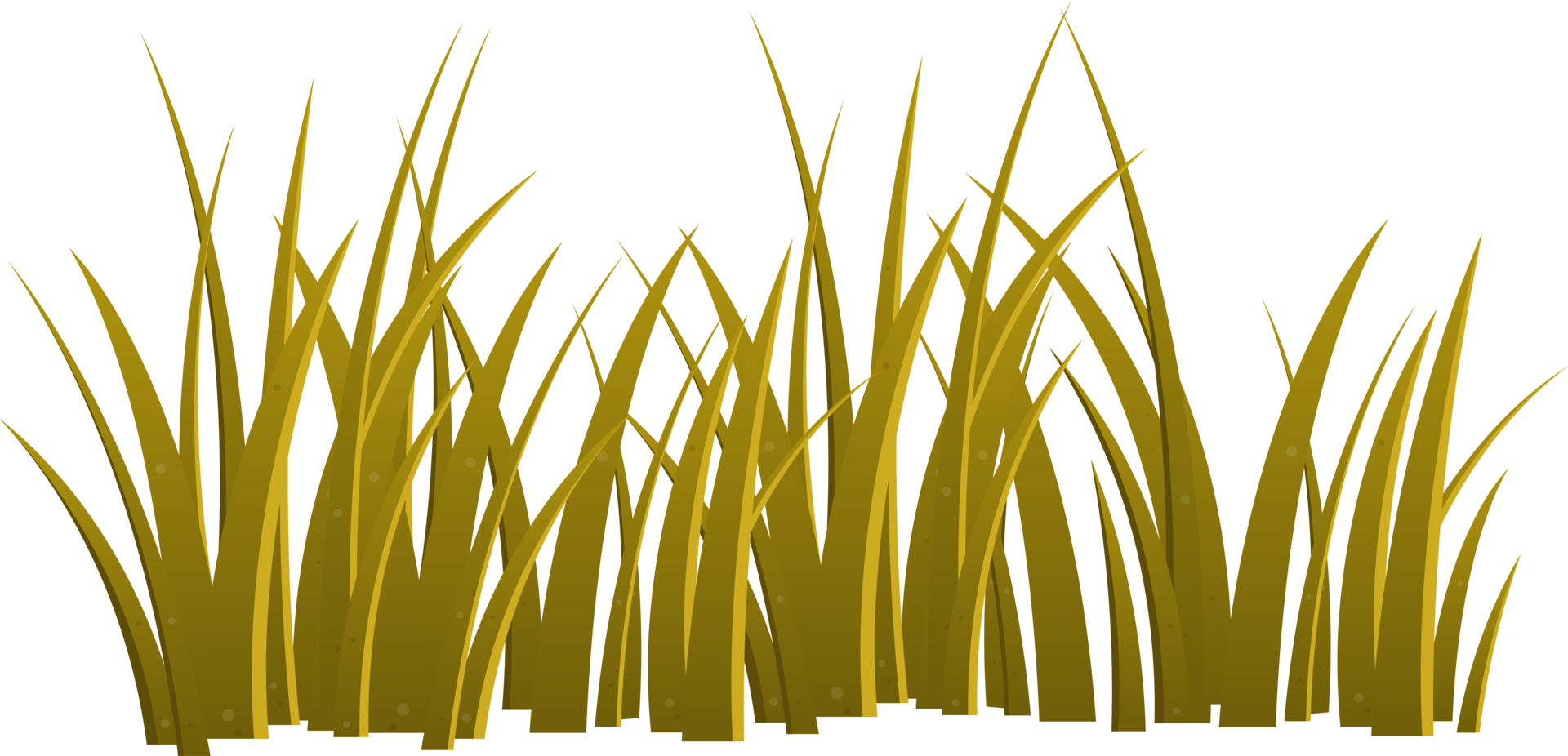 Cartoon grass leaves clip art png