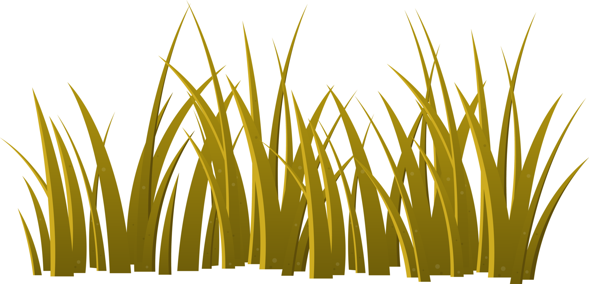 Cartoon grass leaves clip art png