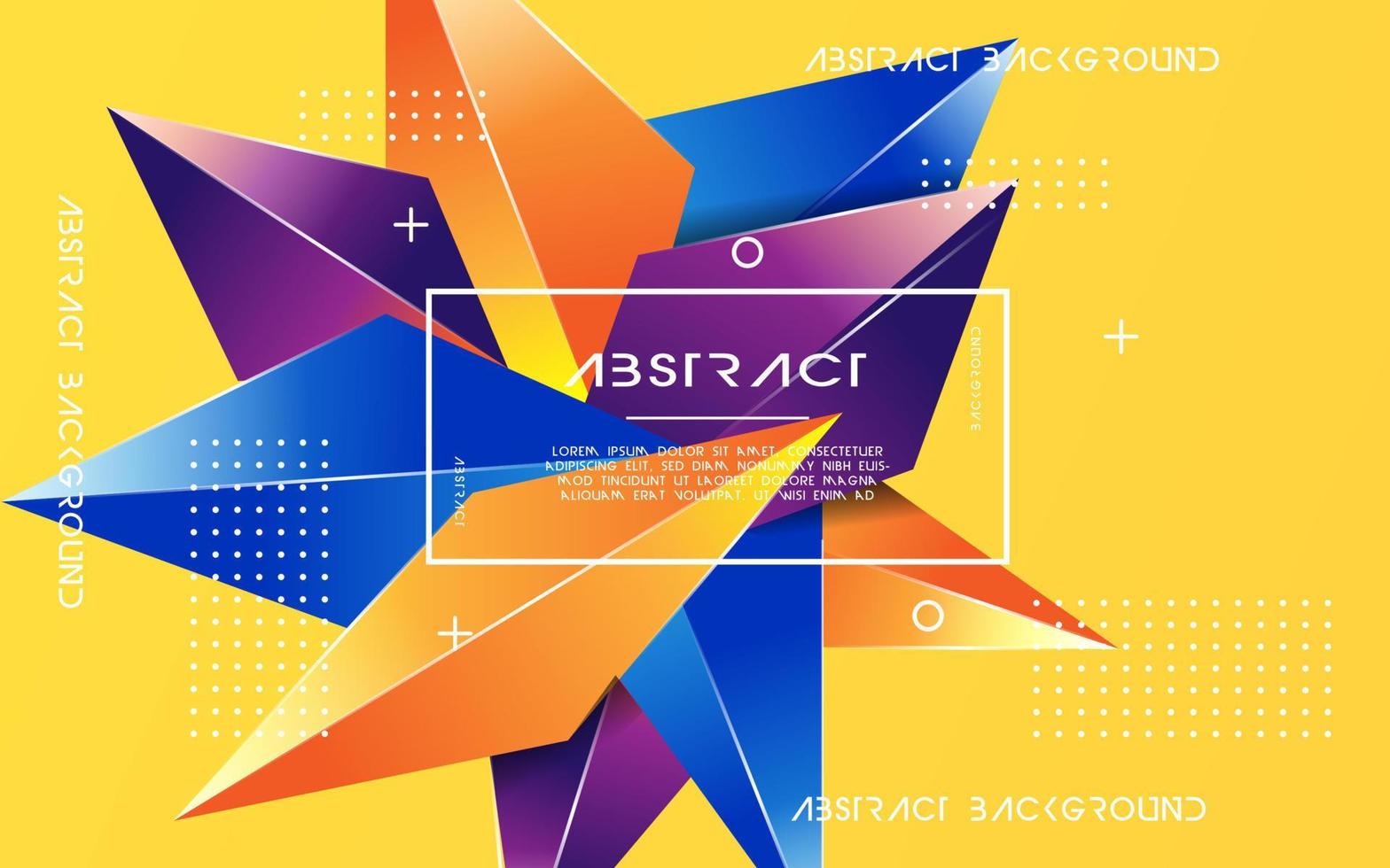 Abstract Crystal Background banner design.3D crystal.Modern Wallpaper. vector