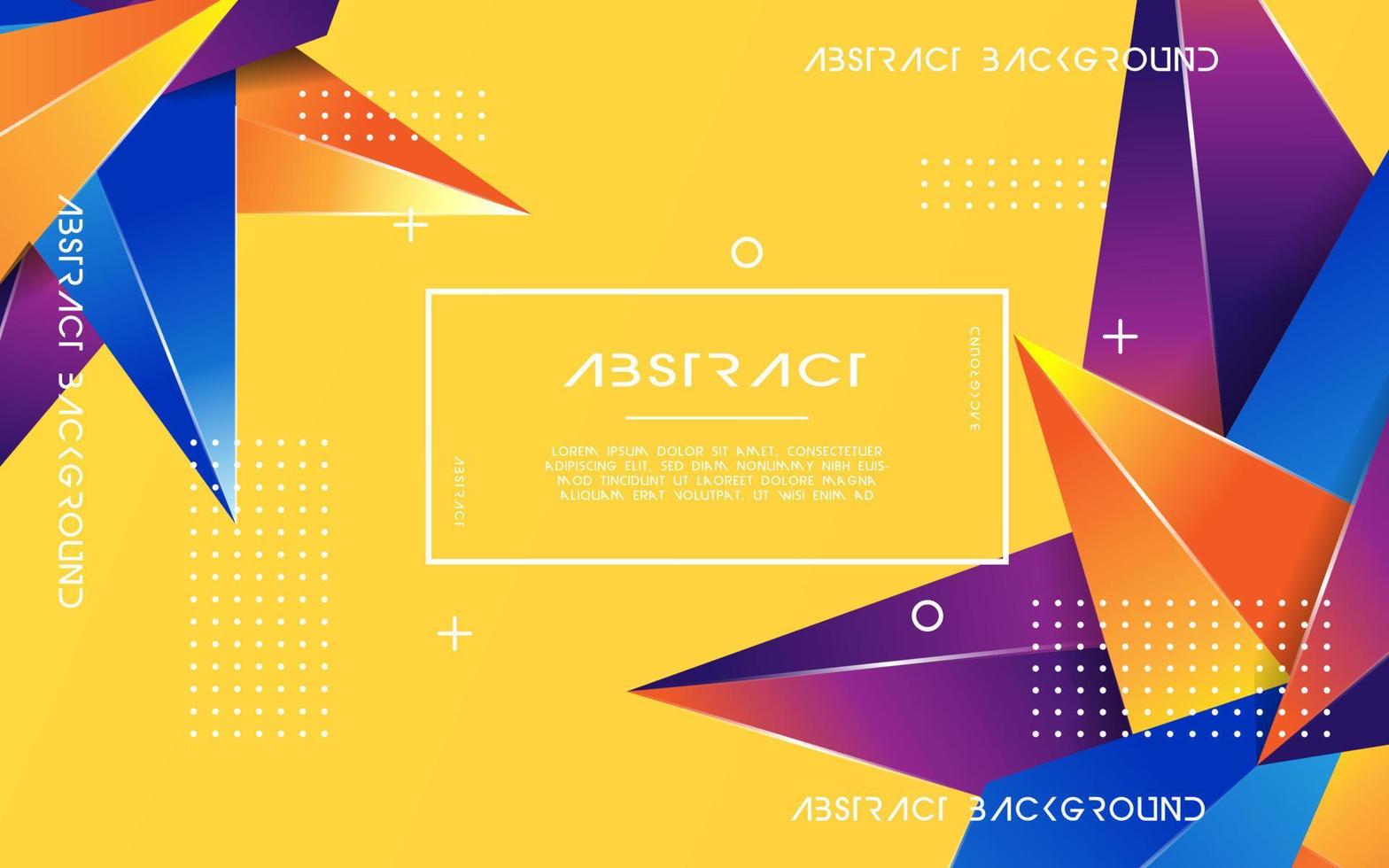 Abstract Crystal Background banner design.3D crystal.Modern Wallpaper. vector