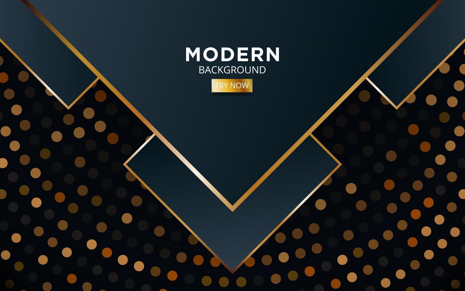 modern premium gold background banner design,in dots circle textured vector