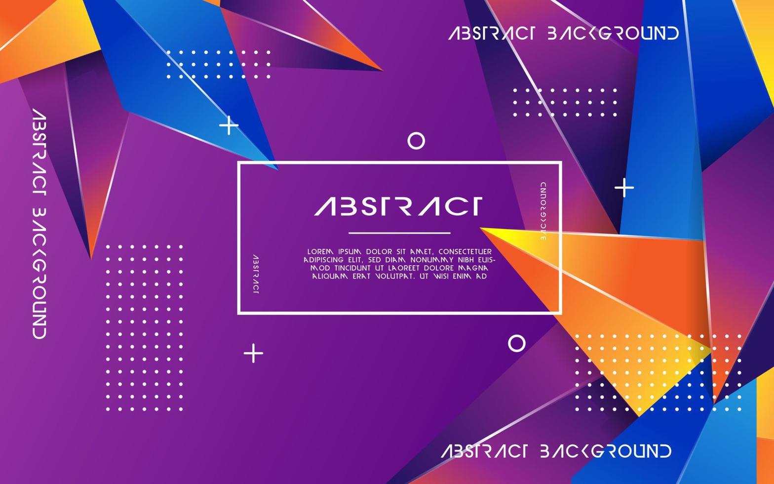 Abstract Crystal Background banner design.3D crystal.Modern Wallpaper. vector