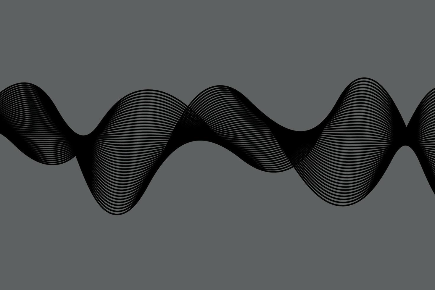 monochrome. white and black wave. abstract background, suitable for landing page and computer desktop background. 3d vector