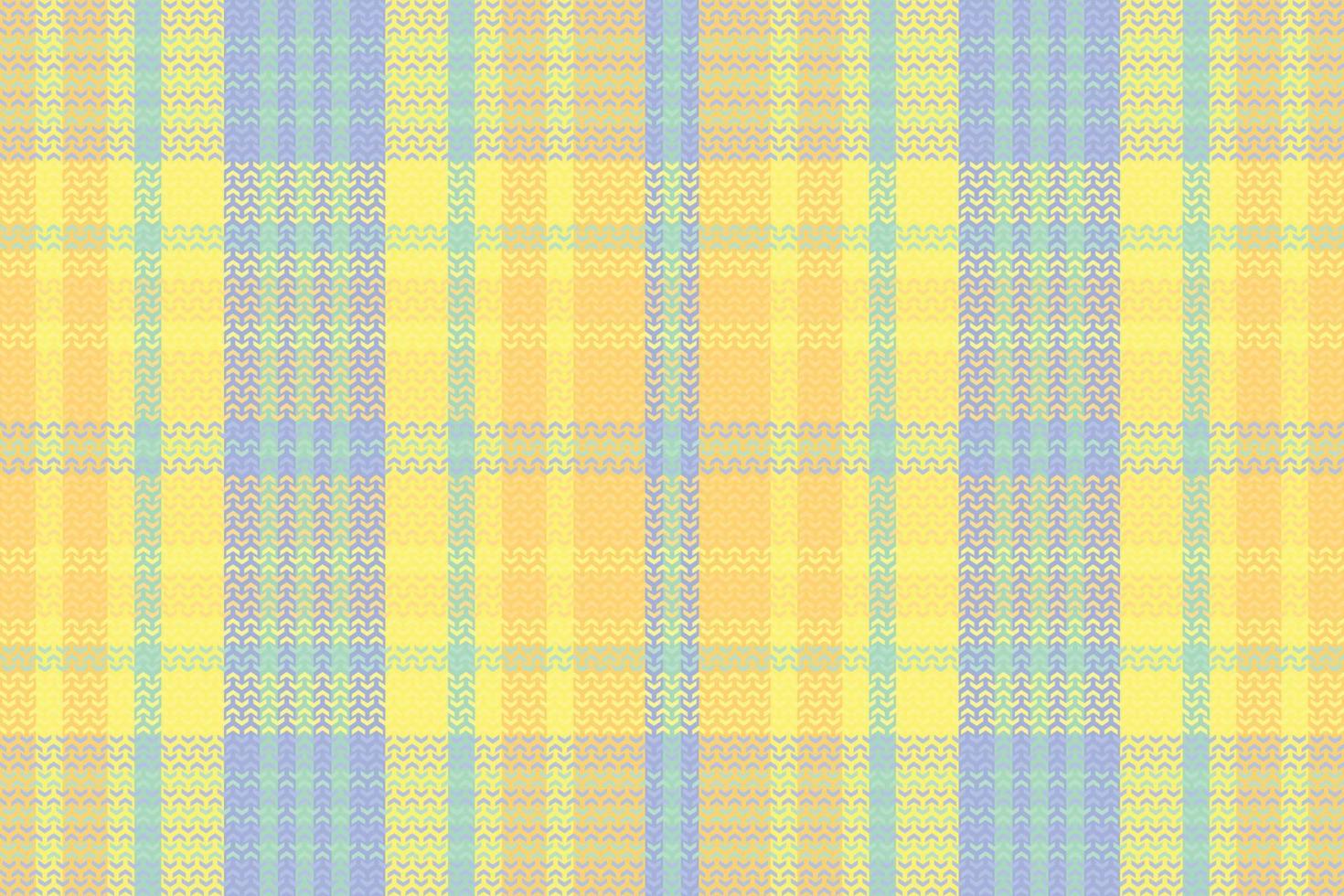 Tartan Plaid With Summer Color Pattern. vector