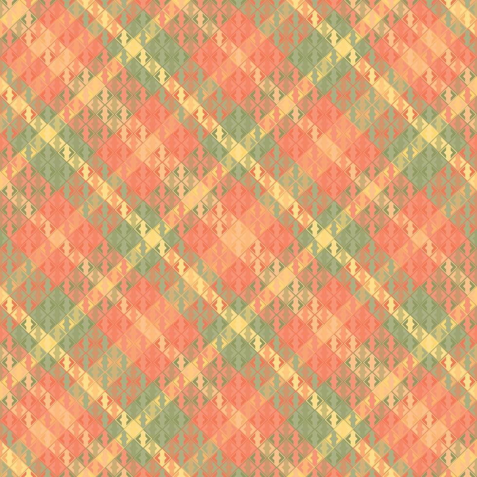 Seamless tartan plaid pattern with texture and pastel color. vector