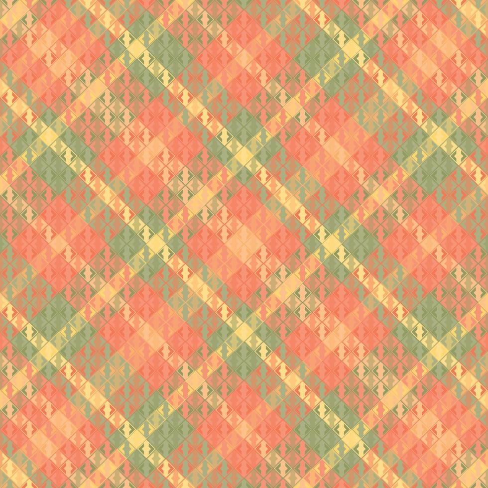 Seamless tartan plaid pattern with texture and pastel color. vector