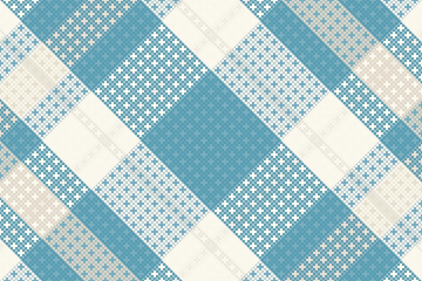 Seamless tartan plaid pattern with texture and pastel color. vector