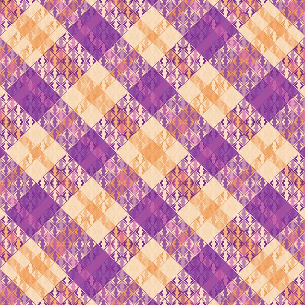 Tartan Plaid With Vintage Color Pattern. vector