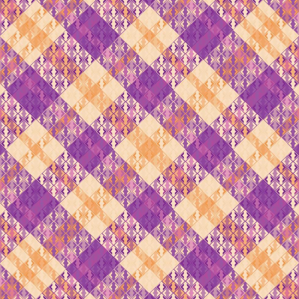 Tartan Plaid With Vintage Color Pattern. vector