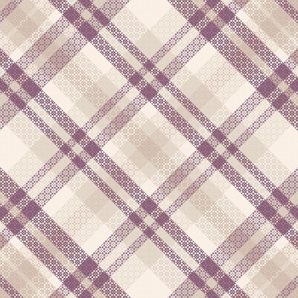 Seamless tartan plaid pattern with texture and pastel color. vector