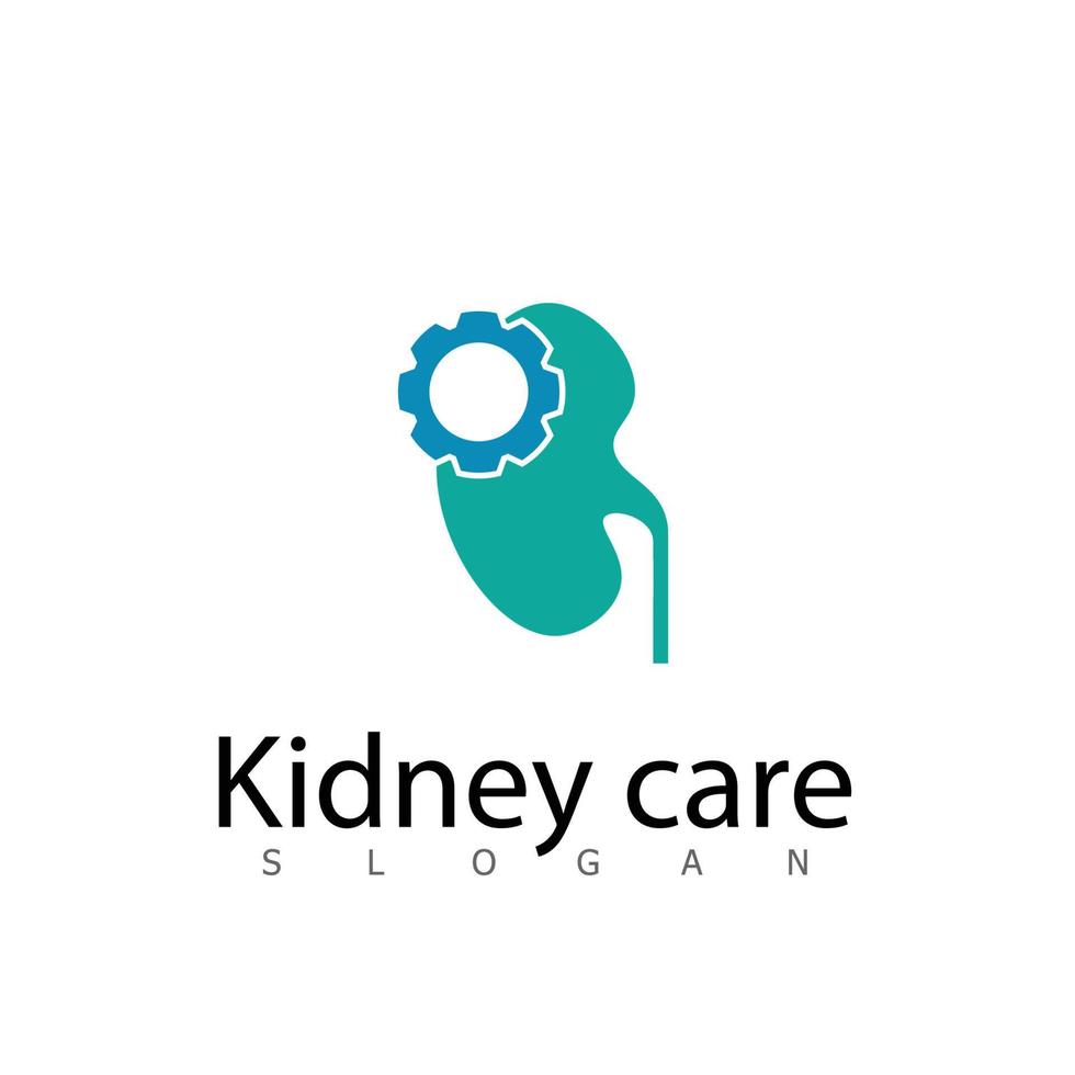 Kidney icon vector. Urology logo design template. vector