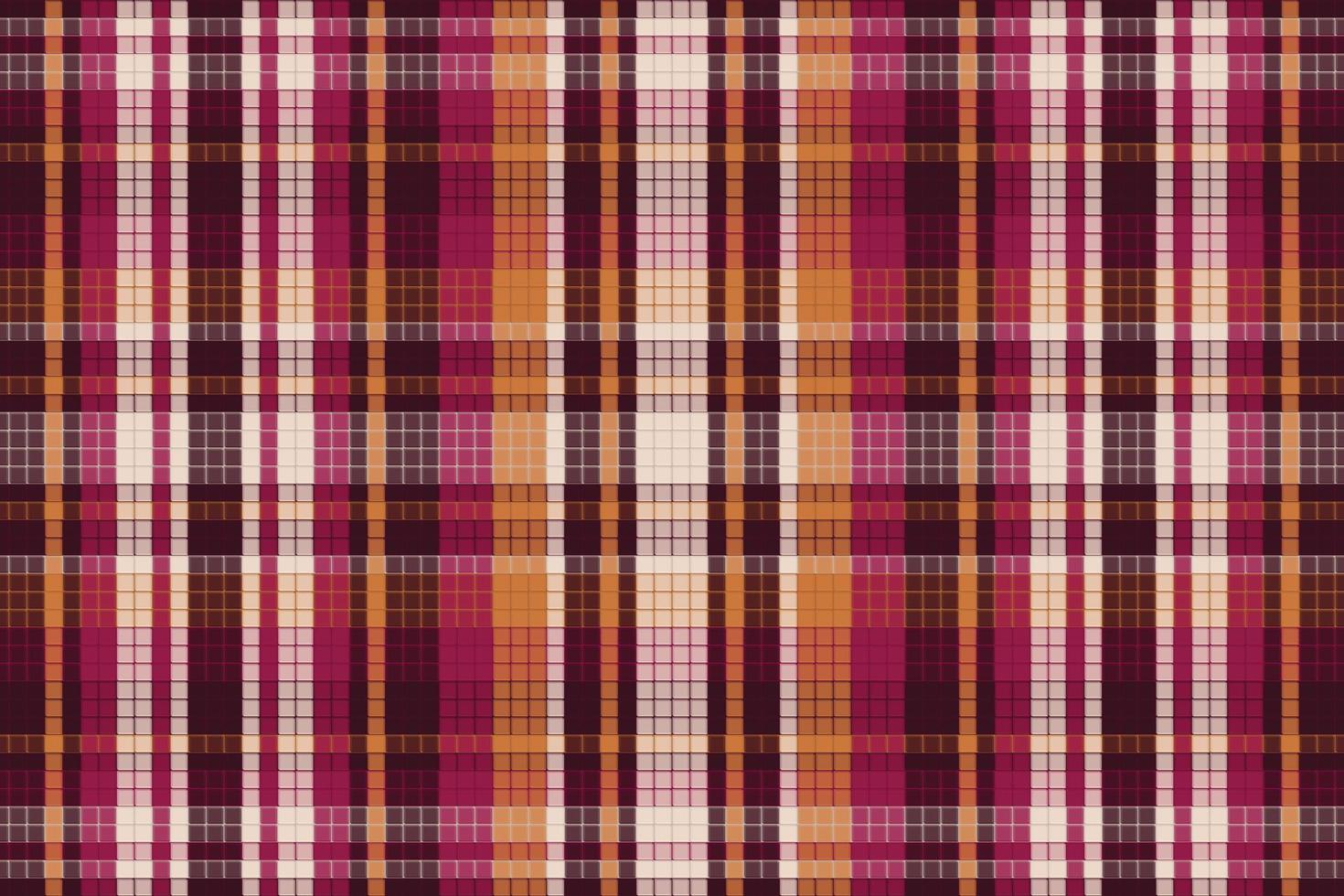 Tartan Plaid With Summer Color Pattern. vector