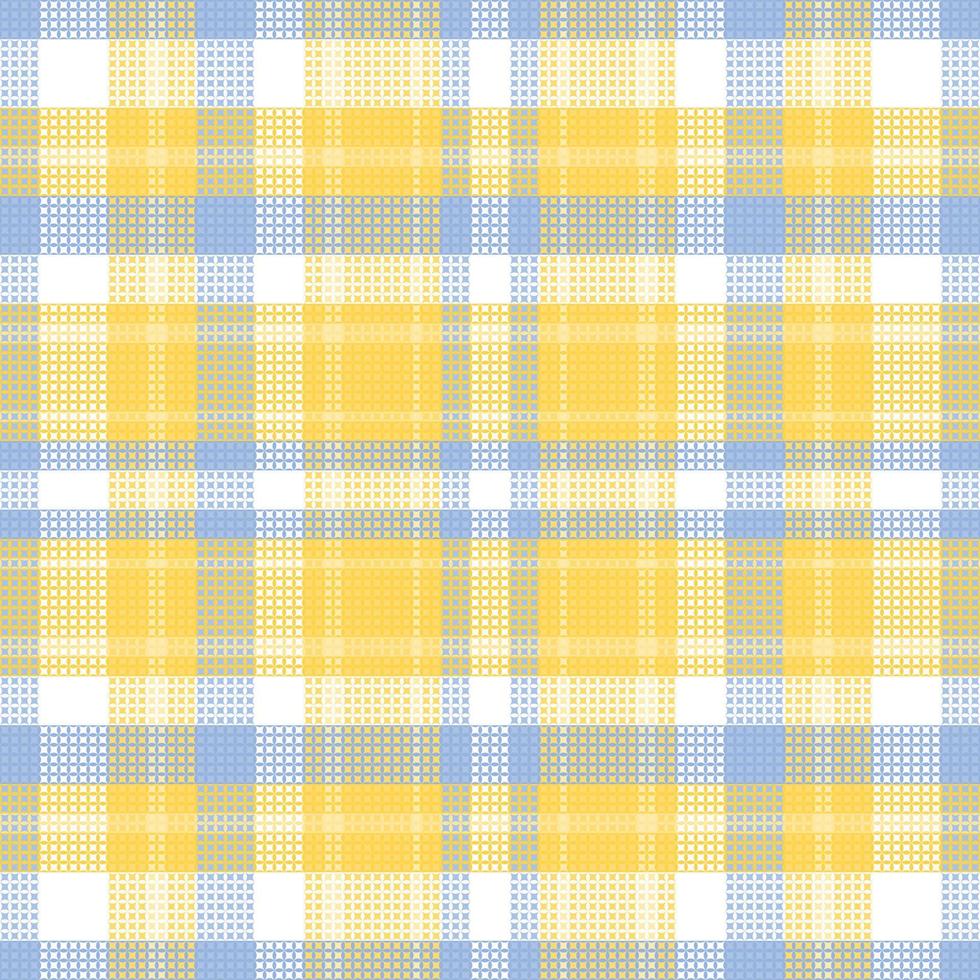 Tartan Plaid With Summer Color Pattern. vector