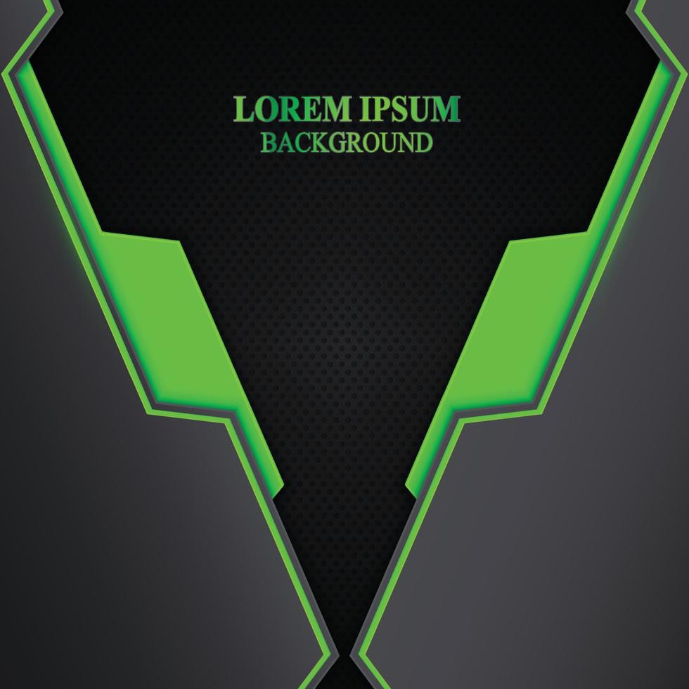 Technology background with green light. vector