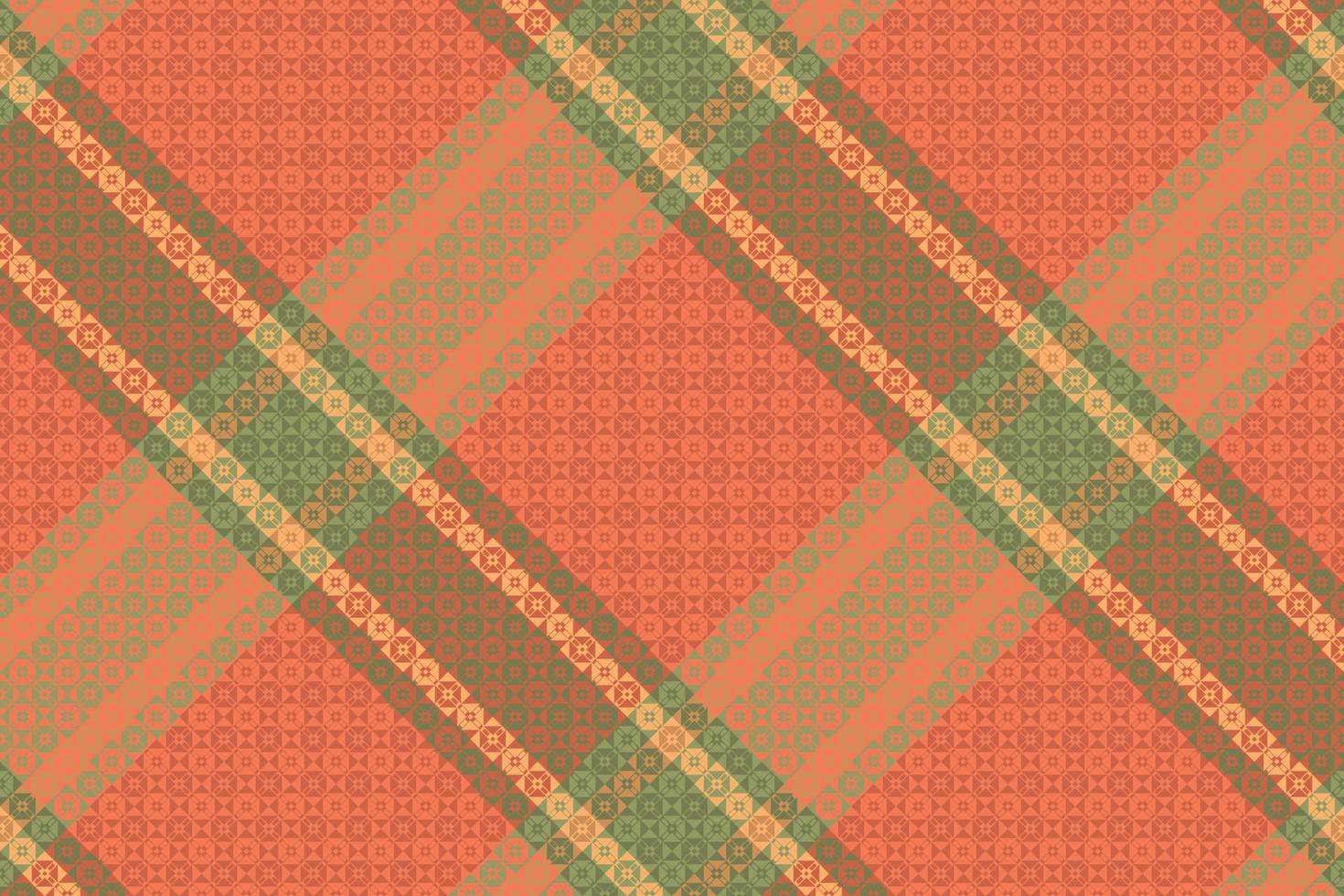 Tartan Plaid With Vintage Color Pattern. vector