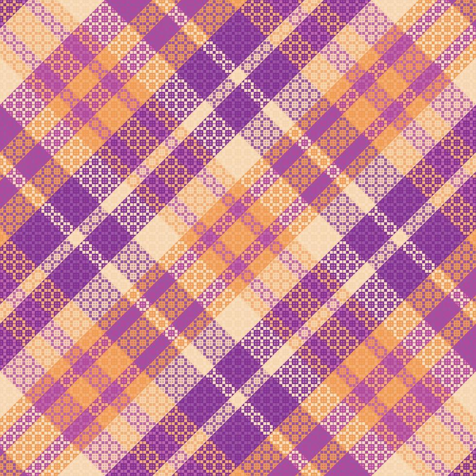 Tartan Plaid With Vintage Color Pattern. vector