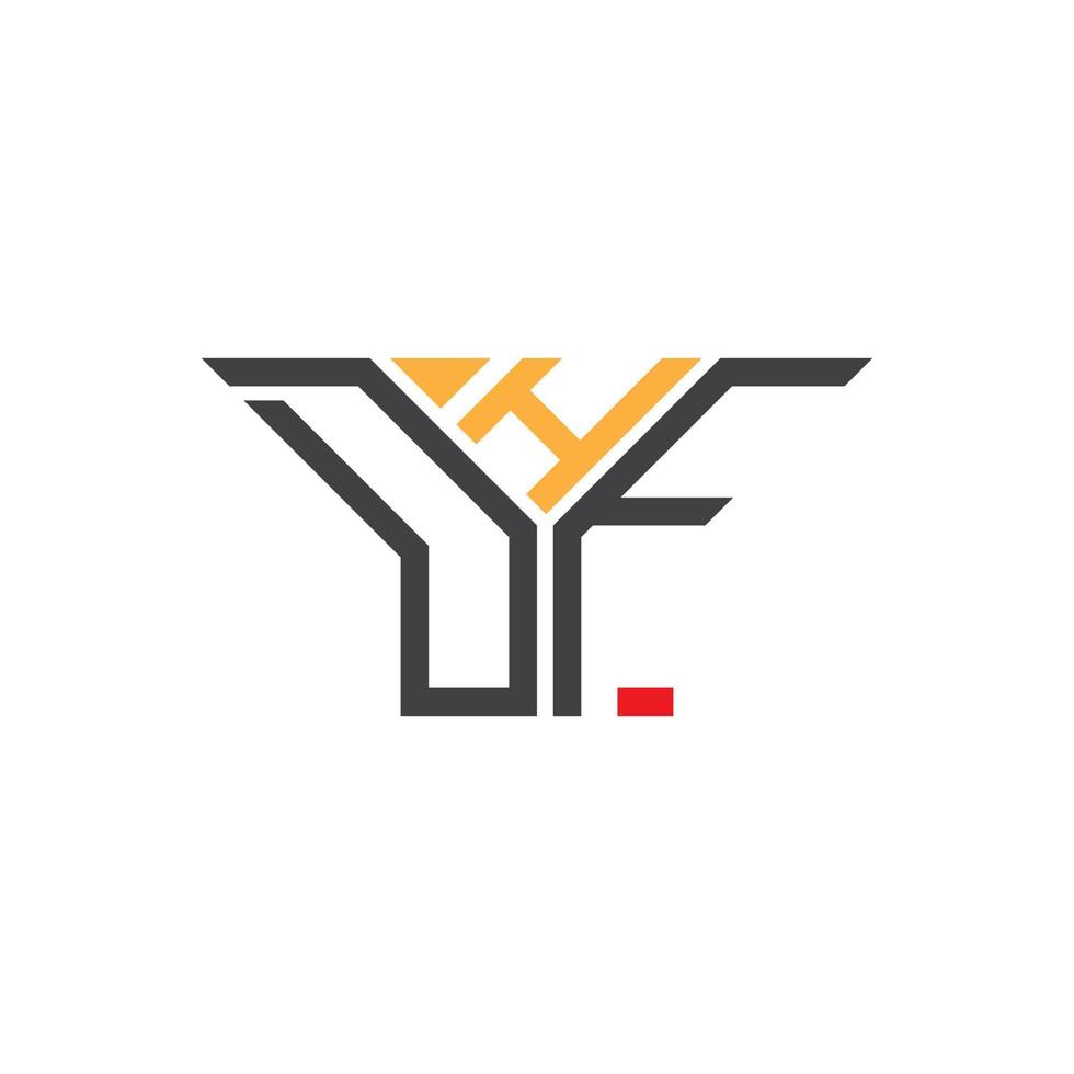 DHF letra logo creativo diseño con vector gráfico, DHF sencillo y moderno logo.