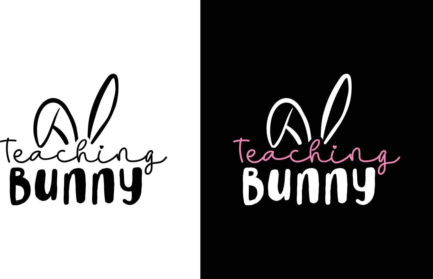 Teaching Bunny Design vector
