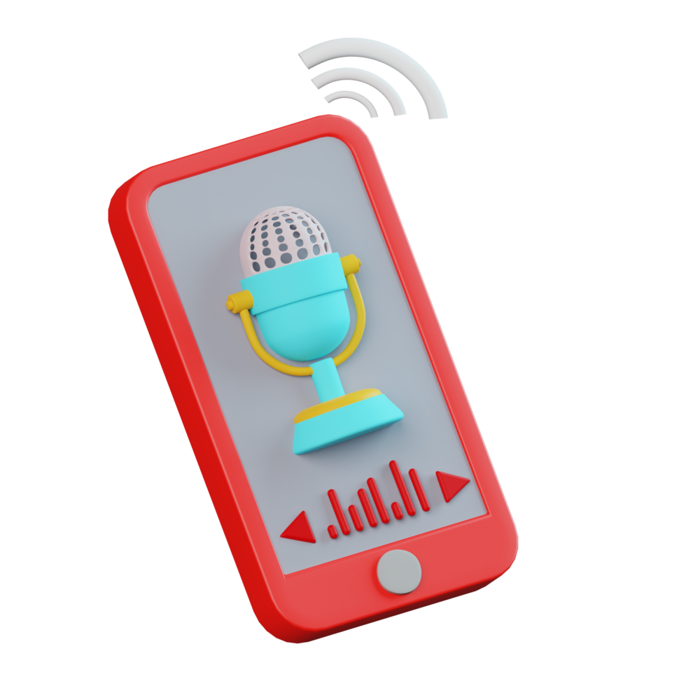 Podcast on Smartphone png