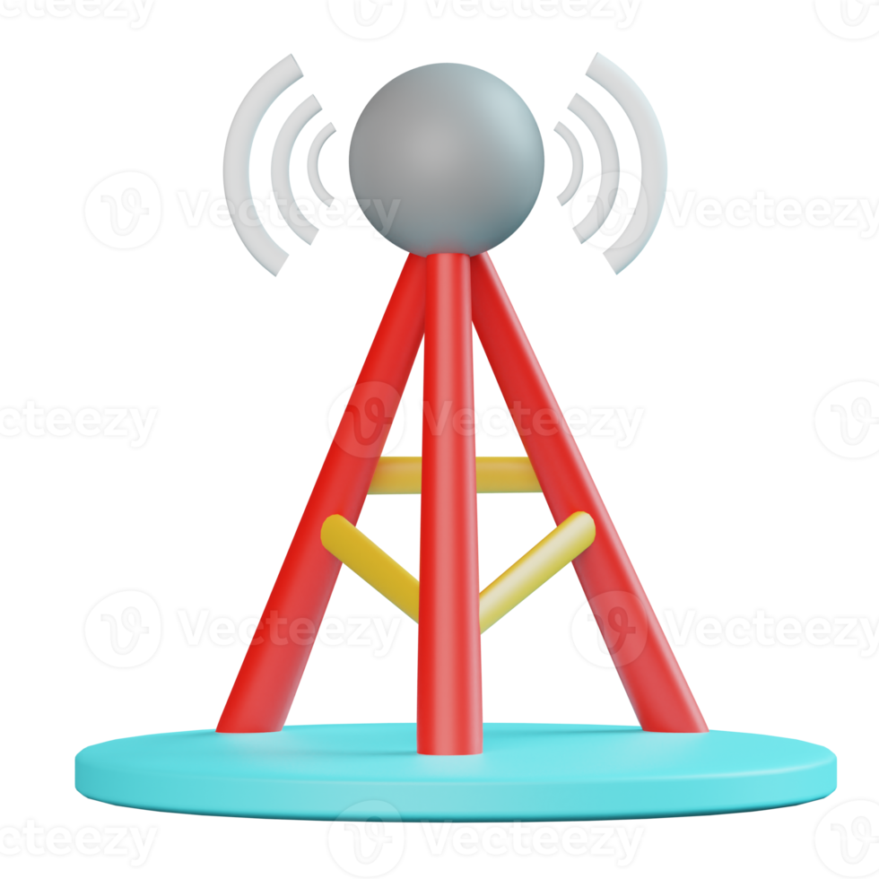 transmissie toren 3d icoon png