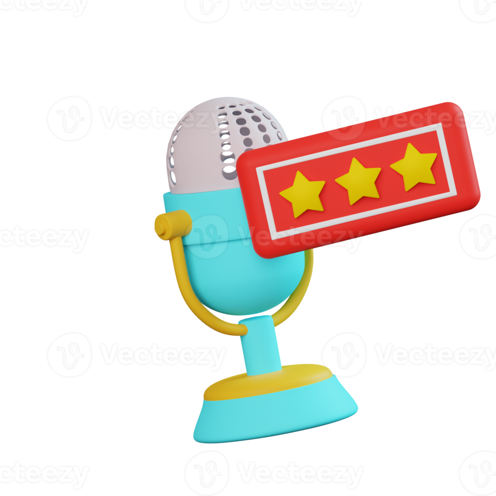 Good Podcast Rating 3D Icon png