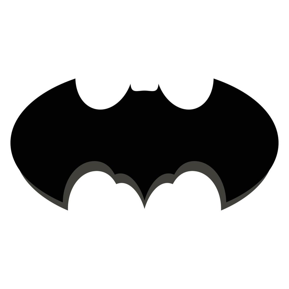 bat vector icon logo template