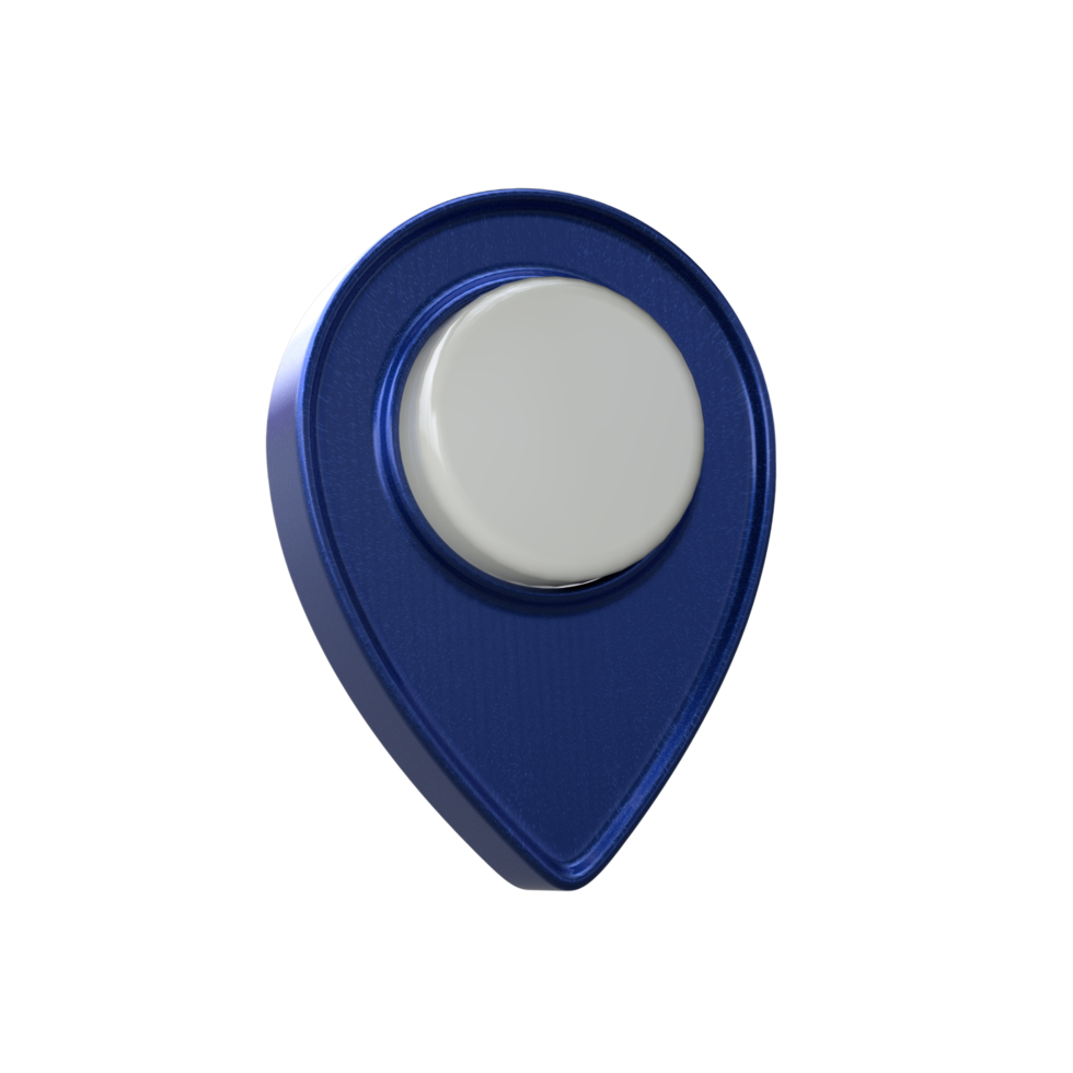 Realistic Location icon 3D render transparent background png