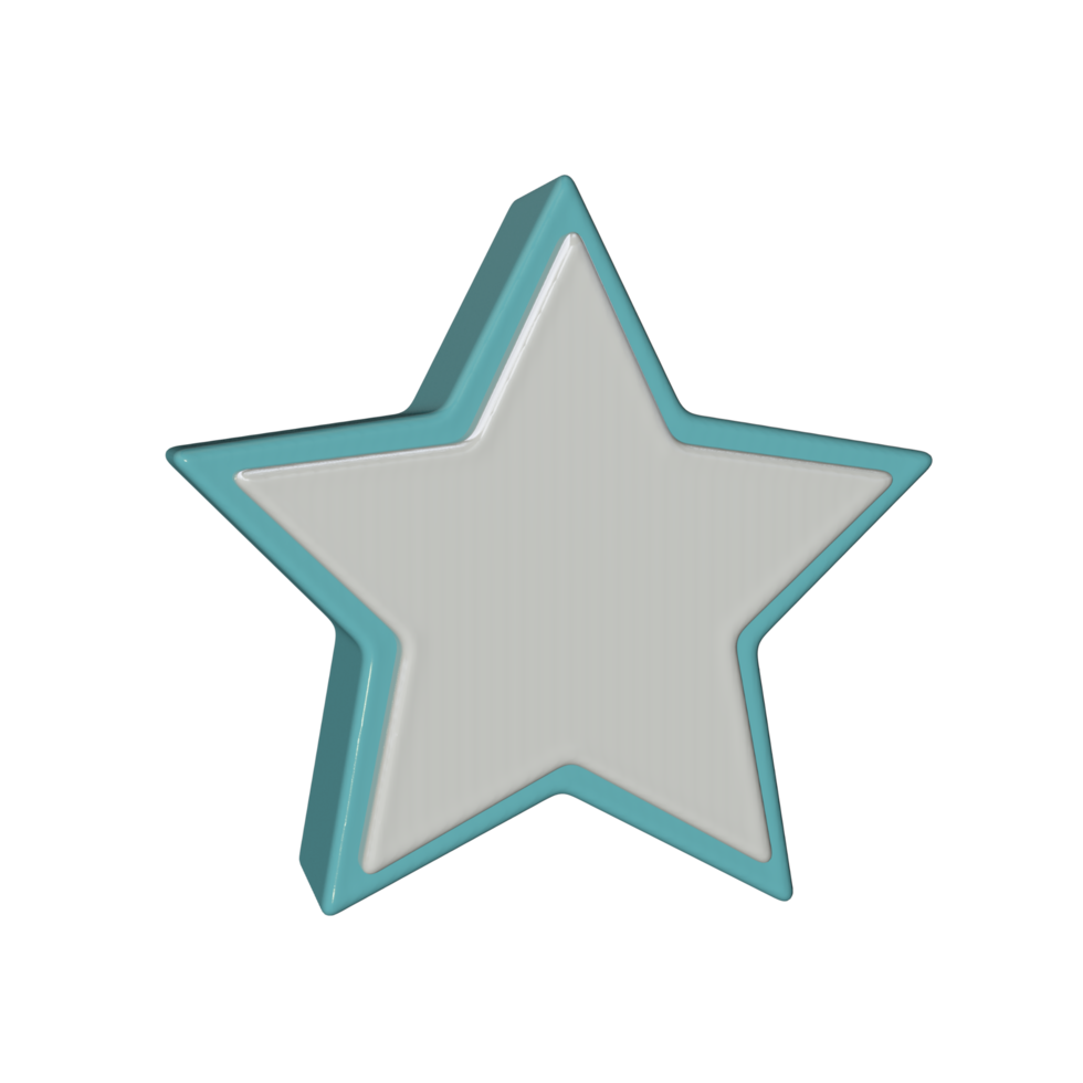 Star Symbol 3d machen transparent Hintergrund png