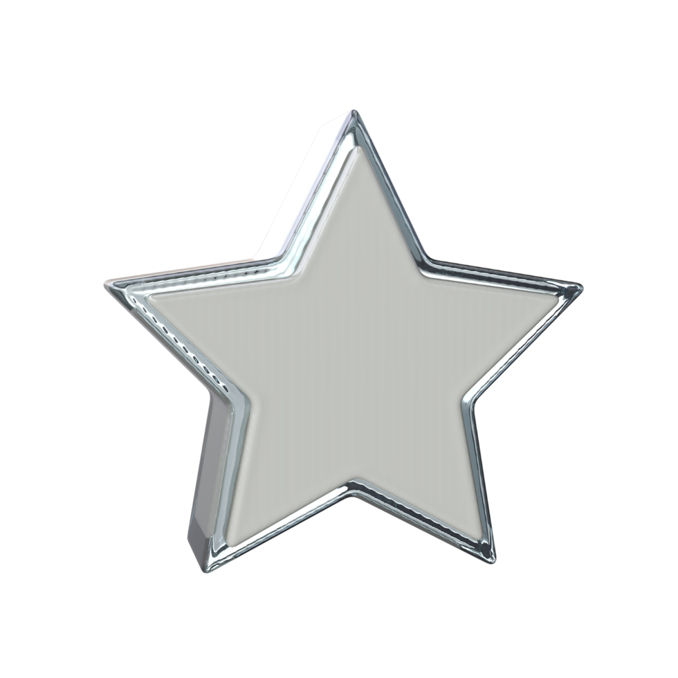 Star Symbol 3d machen transparent Hintergrund png