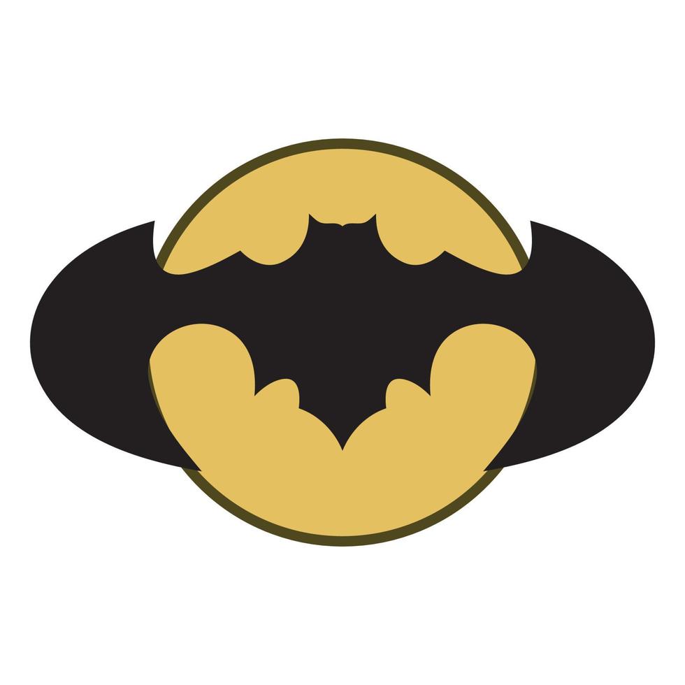 bat vector icon logo template
