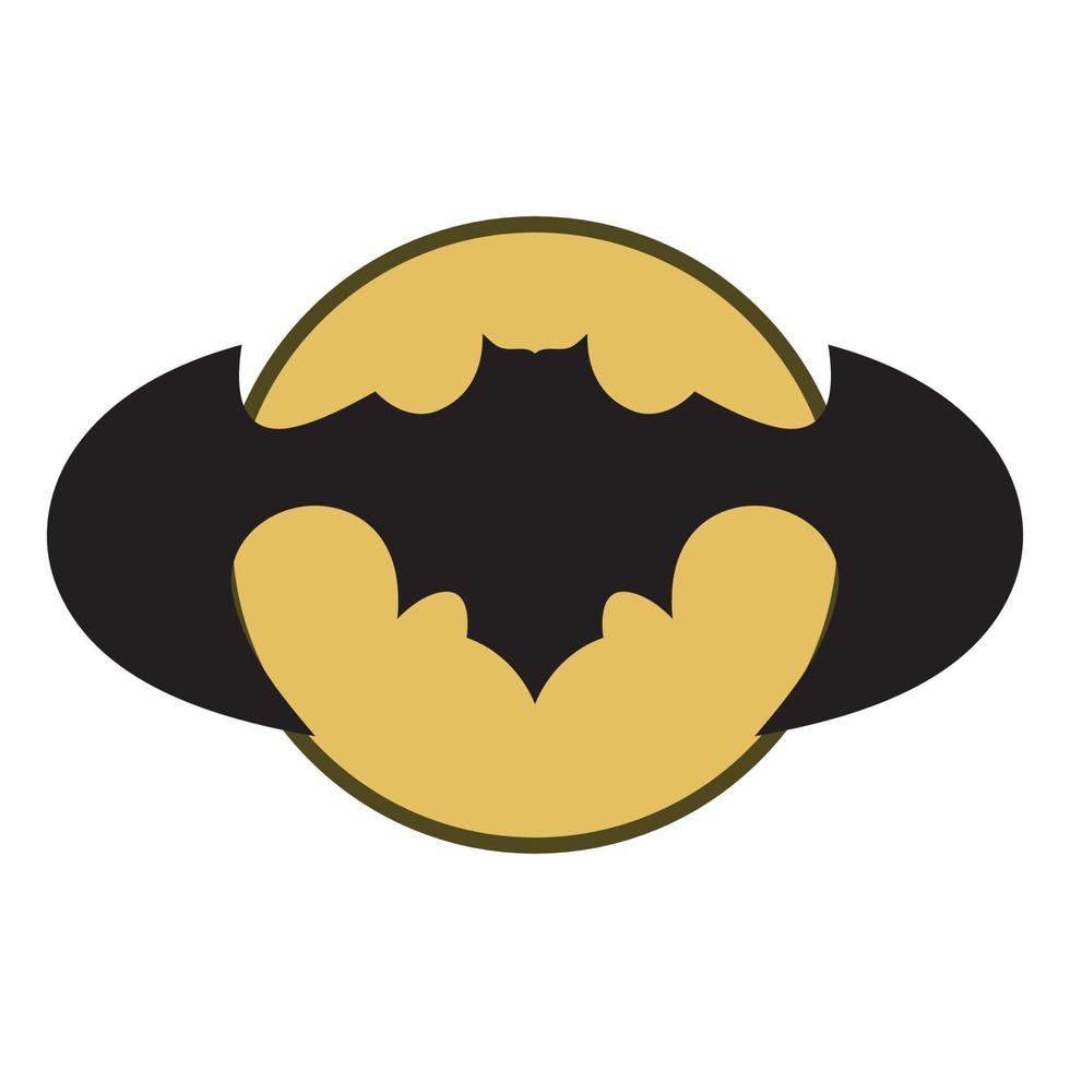 bat vector icon logo template