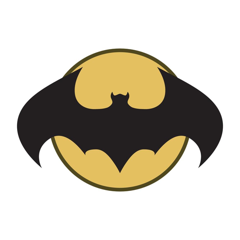 bat vector icon logo template