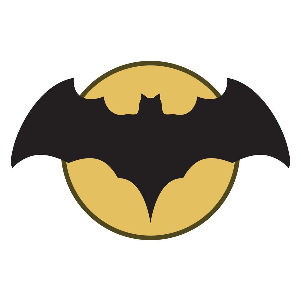 bat vector icon logo template