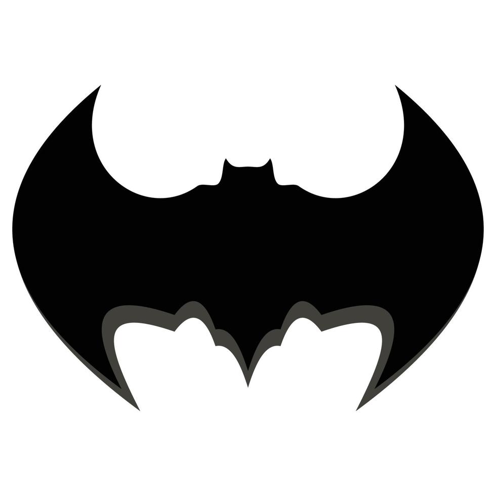 bat vector icon logo template